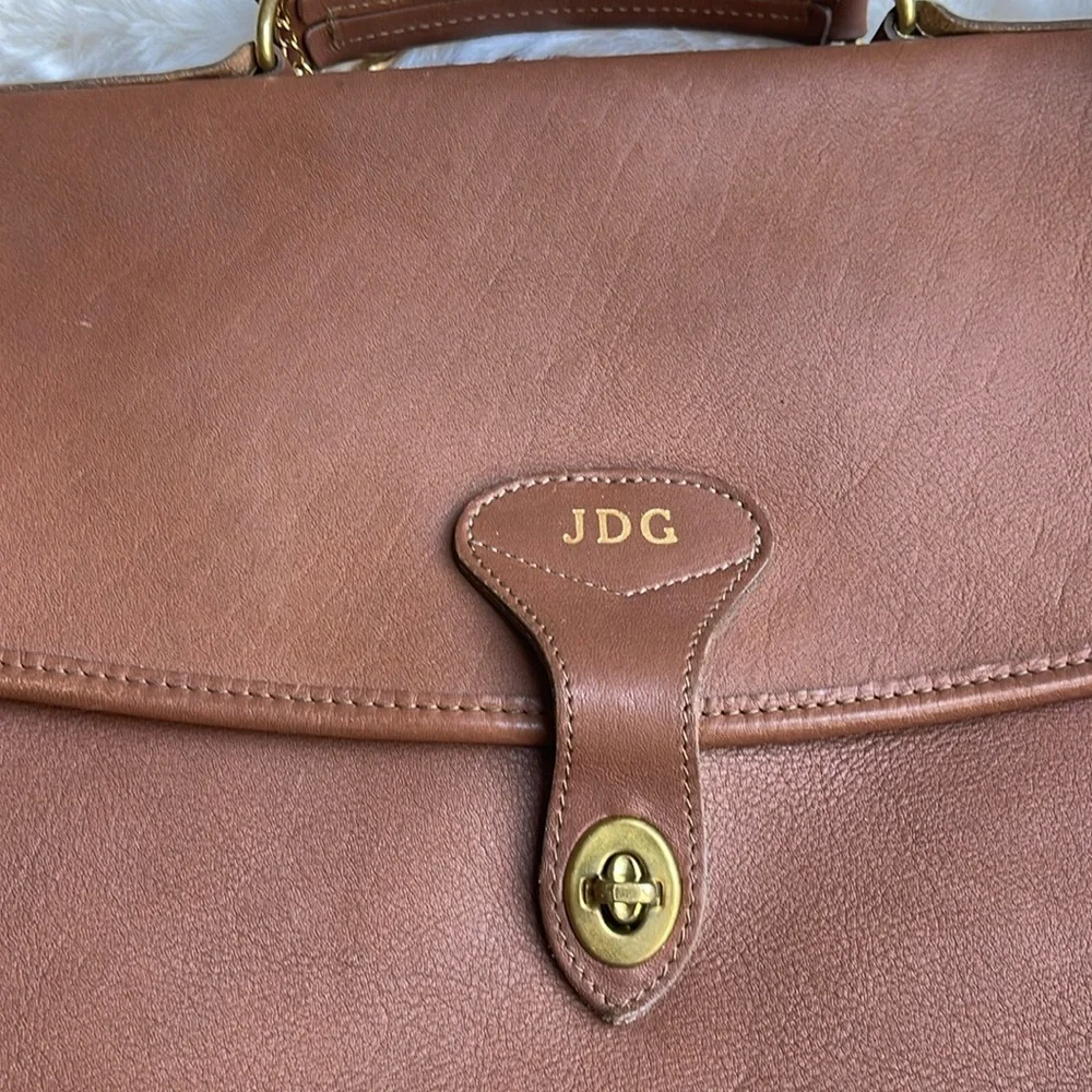 Jack George’s messenger leather bag